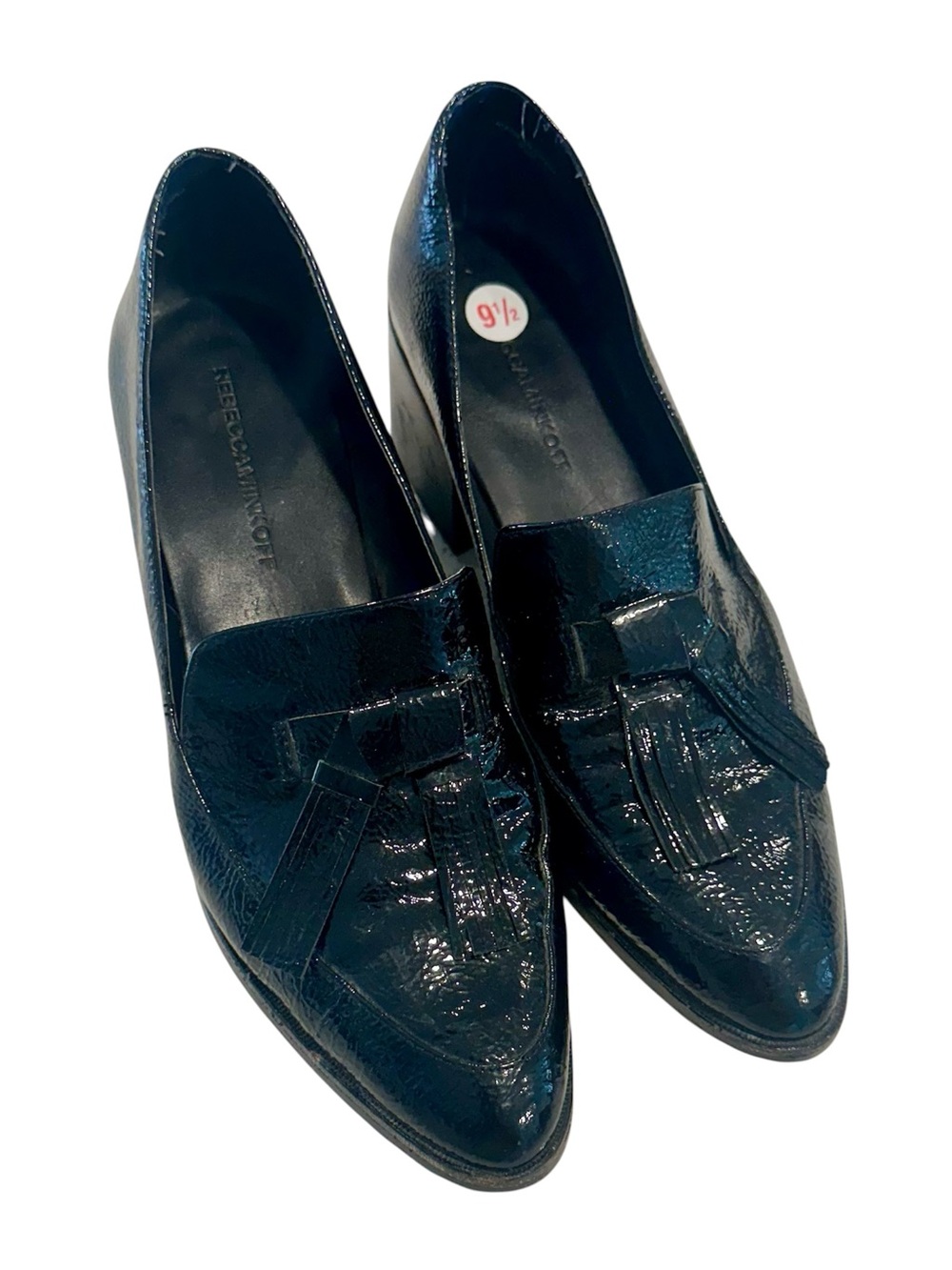 Rebecca Minkoff Black Patent Tassel Edie Loafers - Size: 9.5 - Picture 2 of 7